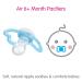 MAM Air Matte Pacifiers 6+ Months - Best for Sensitive Skin - 4 Count Boy 2 Pack - Ideal for Breastfed Babies - Buy Online on GoSupps.com