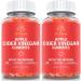 2 Pack Organic Apple Cider Vinegar Gummies ACV Gummy with Mother for Immune Support Energy Boost for Adults & Kids