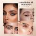 2024 New Magic Eyebrow Pencil 3D Waterproof Microblading Eyebrow Pen 4-Tipped Precise Natural Brows Eyebrow Pen Makeup Fine Stroke Eyebrow Pencil Creates Natural (Dark Brown) - Buy Online on GoSupps.com