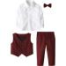 Mint Green Baby Boys Wedding Suit 3pcs Herringbone Tweed Outfit | Christening Clothes Set 2-3 Years Red - Buy Online on GoSupps.com