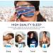 Haskirky Light Blocking Eye Mask - Breathable & Adjustable for Men and Women - Ideal for Travel, Yoga, Meditation - Deep Sleep Goodies - Blue/Red/White - Buy Online on GoSupps.com