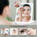 Torribala Travel Makeup Mirror Vanity Mirror Lights Travel Lighted Makeup Mirror with 10X Magnifying Mirror 3 Color Lighting Accessories for Women - Buy Online on GoSupps.com