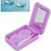 Verdant Touch Cartoon Contact Lens Case Kit - Purple Multi-Colored Holder & Tweezers Set for Easy Use | International Shipping Available - Buy Online on GoSupps.com
