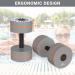 Sportne Water Weight Aquatic Exercise Dumbbells - EVA Foam Aqua Fitness Set for Water Aerobics & Weight Loss - Ideal for Aerobic Workouts (Gray & Orange) - Buy Online on GoSupps.com