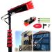 Window Cleaning Pole/Water Fed Telescopic Brush/Extendable Cleaner Conservatory Roof Suitable For Photovoltaic Panel Cleaning Trucks Windows 3.6m 50cm Brush Head 3.6m Rod
