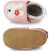 Soft Leather Baby Boy/Girl Sneakers | Non-Slip Rubber Soles | Prewalker Shoes 0-24 Months | Pink Bunny Design - Buy Online on GoSupps.com