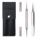 SG Nekoo Professional Facial Milia Removal Tool & Whitehead Extractor High Grade Stainless Steel Double Ended Needle & Tweezers Kit Blackhead Blemish Zit & Pimple Acne Remover Popper (S512IN-P)