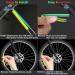 Ruijie Spoke Reflectors Bike Set - 72 Pieces Reflective Stickers for 360 Visibility | Enhance Safety & Style - Buy Online on GoSupps.com