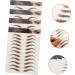 OHPHCALL 12 Sheets Brow Stickers False Eyebrows Cosmetics Temporary Eyebrows Makeup Stickers 21x14.8cmx3pcs Brownx3pcs - Buy Online on GoSupps.com