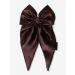 Arendelle Satin Long Tail Bow in Brown | Bow Hairpin clip for Women and Girls | Anti-Hair Breakage Hairclips ABW011  - Buy Online on GoSupps.com