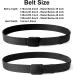 JASGOOD Nylon Military Tactical Men Belt 2 Pack - Outdoor Webbing Web Belt with Plastic Buckle - Fits Pant Up To 35 - Gift for Men - C-black+black - Buy Online on GoSupps.com