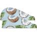 Watercolor Coconuts & Green Leaves Hair Towel 2 Pack - Super Absorbent Quick Dry Turbans for Women & Girls - Buy Online on GoSupps.com