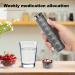 Aluminum Alloy Travel Medicine Organizer - Portable Waterproof Pill Box for Vitamins & Fish Oil | Large Capacity Weekly Organizer in Grey - Buy Online on GoSupps.com