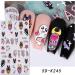 JMEOWIO 3D Embossed Halloween Nail Art Stickers Decals Self-Adhesive 5D Cute Ghost Pumpkin Star Nail Supplies Nail Art Design Decoration Accessories 4 Sheets - Buy Online on GoSupps.com