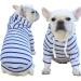 Zweitea Striped Dog Hoodie Shirt for Small & Medium Dogs - Soft Light Blue Sweatshirt & T-Shirt for Puppies - XXL Pet Clothing - Buy Online on GoSupps.com