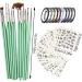 Nail Brushes for | Polish Pens Set - with Nail Liner Brush and Nail Pens for Home Use and Professional Nail Salon with Stickers - Buy Online on GoSupps.com
