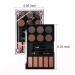 Buy Boobeen Eyebrow Powder Palette Set - 6 Colors Brow Powder 5 Shimmer Eyeshadows Eyeliner Pencil & Brushes for Perfect Eye Definition | International Shipping - Buy Online on GoSupps.com