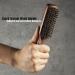 GAINWELL Men's Wild Boar Bristle Hair Brush - Stiff Bristles | Black Walnut Wooden Handle - Buy Online on GoSupps.com