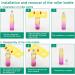 Rowiz 10PCS 10ml Gradient Color Glass Roll on Bottles UV Protection Essential Oil Glass Bottles with Stainless Steel Roller Balls and Gold or Silver Screwcap Rose Red-blue and Yellow-rose Red Gradient - Buy Online on GoSupps.com