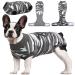 Kuoser dog body after op dog body after castration male bitch dog body after op bitch breathable body for dogs after op leakage protection dog anti-wound licking op body dog camouflage m (1 Pack) gray camouflage color