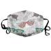 Cute Summer Abstract Sunglasses Washable Reusable Mask Cotton Anti Dust Half Face Mouth Mask For Kids Teens Men Women With Adjustable Ear Loops