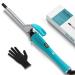 Terviiix 3/8'' Small Curling Iron for Short to Medium Hair, Ceramic Thin Curling Wand for Defined Tight Curls, Spiral Natural Ringlets, LCD Digital Display, 12 Heat Settings, Dual Voltage 3/8 Inch WITH CLIP