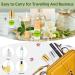 Bohoray 24Pcs Roll On Glass Bottles for Essential Oils - 5ml Stainless Steel Roller Balls 3 Lid Types - Ideal for Perfume & Massage - Buy Online on GoSupps.com