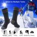 Three Street Winter Fur-Lined Slipper Socks - Unisex, Insulated & Non-Slip - 1 Pair (Black/Grey, Large) - Buy Online on GoSupps.com