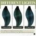 Buy Runature Invisible Tape Extensions | Real Hair Ombre Black Teal | 55cm Long | 50g | 20 Pieces | #1b/Teal | Best Quality Tape-In Hair Extensions - Buy Online on GoSupps.com