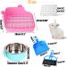 PINVNBY Rabbit Litter Box for Cage - Small Animal Corner Potty Trainer and Bedding Pan, Pink - Buy Online on GoSupps.com