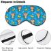 Monkey & Banana Pattern Sleep Mask - Adjustable Blindfold for Light Blocking & Travel - Men's and Women's Night Eye Cover - Buy Online on GoSupps.com