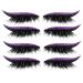 lisutupode Fake eyelashes 4 Pairs Reusable Eyeliner Eyelash StripsSelfAdhesive Makeup for Daily Use Travel Dates and Party Occasions Purple