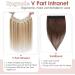 Benehair Clip in Human Hair Extensions One Piece Real Human Clip in Hair Extensions 16 Inches 65g Golden Brown Mix Bleach Blonde Real Human Hair Extension Upgraded V Type Clip in Hair Extension - Buy Online on GoSupps.com