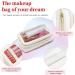 SEAMOSH Clear Travel Makeup Organizer Bag - Portable Toiletry Cosmetic Pouch for Women - Perfect for Business and Personal Travel (White) - Buy Online on GoSupps.com
