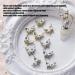 20PCS 3D Butterfly Nail Charms - Gold & Silver Metal Rhinestones for Nail Art DIY - Buy Online on GoSupps.com