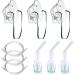 Nebuliser Kit with Nebuliser Mask Inhaler Chamber 2m Soft Tubing Nebuliser Replacement Set for Adults Universal Compatibility with Most Nebuliser Machine - 3 Pack