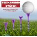 EAGLE WORK Plastic Golf Tees Pack of 50/100 - Durable & Stable 4 Prongs 3-1/4'' & 2-3/4'' - Reduces Friction & Side Spin - (50pcs) - Buy Online on GoSupps.com