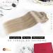 Real Hair Extensions Microrings | Blond Remy Micro Extensions | Cold Fusion with Micro Beads | Ashblond Highlights | 50g 50cm - Buy Online on GoSupps.com