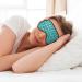 Turquoise Pattern Print Unisex Sleep Mask | Double-Sided Eye Mask for Sound Sleep & Skin Care - Buy Online on GoSupps.com