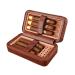 Cigar Boxs Humidors Travel Cigar Humidor Case with Humidifier Portable Cigar Humidor for 4-6 Cigars Cigar Box Men 6 Cigars a