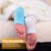 Moisturizing Gel Heel Socks - Relief for Heel Pain, Dry and Cracked Skin - 2 Pairs White & Blue - Unisex - Buy Online on GoSupps.com