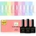 Yueshop 80ml Macaron Candy Pastel Gel Polish Set - 10 Colors UV/LED Soak Off Long Lasting Varnish for Manicure - Buy Online on GoSupps.com