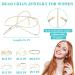 Bohemian Bridal Headpiece with Gemstone Tassel Chain - MTLEE 6-Piece Gold Head Chain Jewelry for Women - Buy Online on GoSupps.com