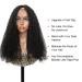 24 Inch V-Part Deep Wave Human Hair Wig - Brazilian Glueless Curly Wave, 150% Density, Natural Black Color - Buy Online on GoSupps.com