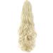 S-noilite Curly Wavy Ponytail Extension Claw Clip Synthetic Hairpiece 18 - 145g Bleach Blonde - Buy Online on GoSupps.com