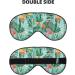 Tropical Flora Sleep Mask - Adjustable Blindfold for Travel & Meditation | Soft Breathable & Relaxing Eye Mask - Buy Online on GoSupps.com