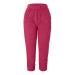 Haiorziyou thick pants for women plush high waist winter warm pants fleece elegant elastic waistband fluffy big size sport pants jogger fitness leisure pants warm pants yoga pants l 1#red