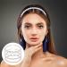 Lusofie 4Pcs White Pearl Headbands - Bridal Wedding Hair Hoop Accessories - Buy Online on GoSupps.com