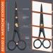 WAJEES Beard Scissors Set for Men - Mustache Scissors with Comb in Carry Pouch | Men's Facial Hair Grooming Kit - Buy Online on GoSupps.com