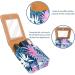 Stylish Leather Lipstick Case & Organizer with Mirror | Mini Lip Gloss Holder - Watercolor Fruit Pink Pineapple - Buy Online on GoSupps.com